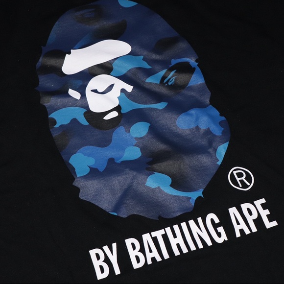 BAPE Color Camo By Bathing Tee Black/Blue Small - Picture 2 of 4